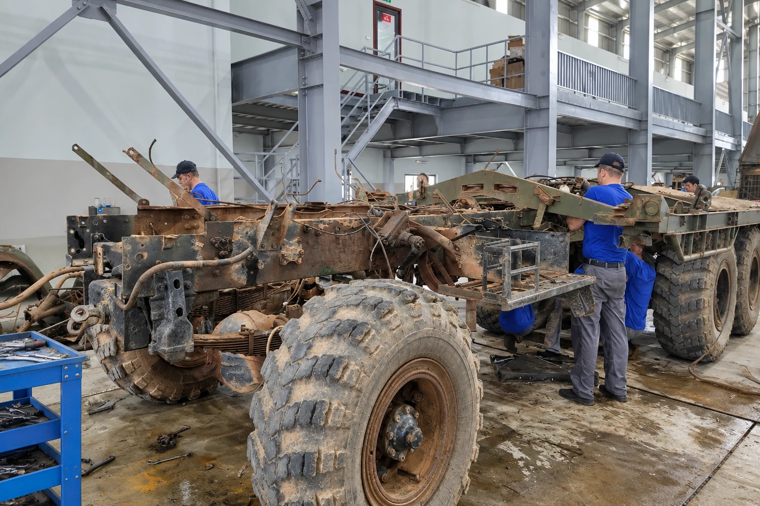 KrAZ-255 restoration — Repair process 2
