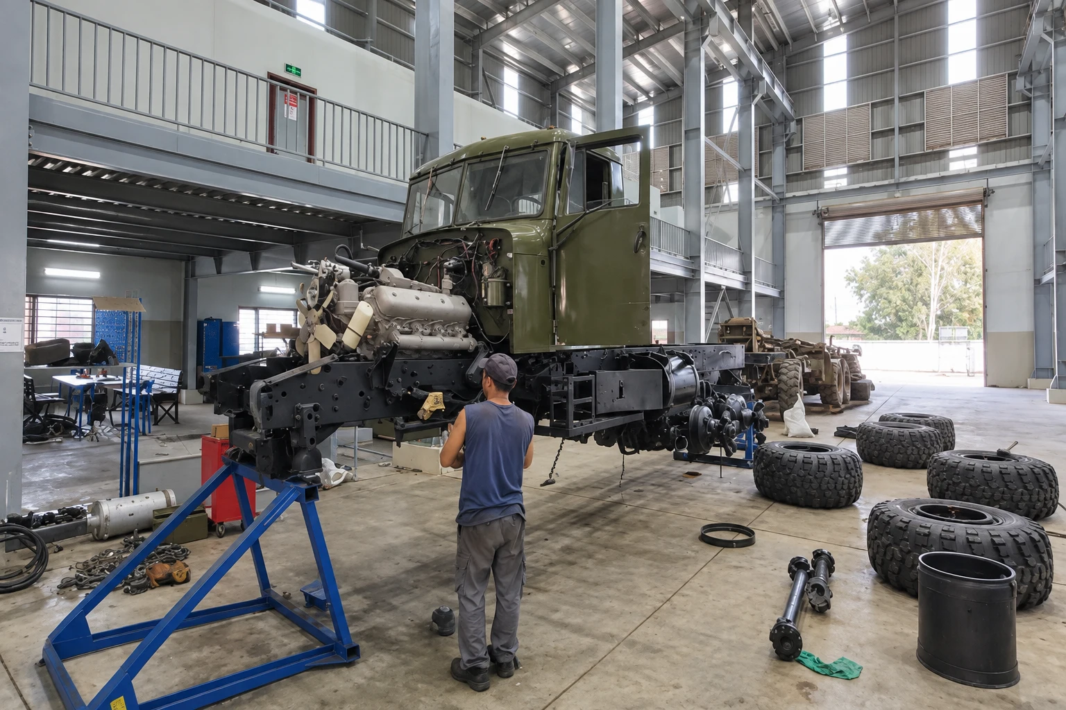 KrAZ-255 restoration — Repair process 3
